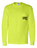 Warning To Avoid Injury Don't Tell Me How Safety Green Hi Vis Long Sleeve