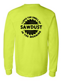 I Love The Smell Of Sawdust 42400 Men Funny Safety Green Long Sleeve Work Shirt