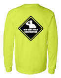 New Body Under Construction 42400 Men Funny Safety Green Long Sleeve Work Shirt