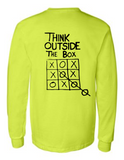 Think Outside The Box 42400 Men Funny Safety Green Long Sleeve Work Shirt