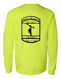 When Lights Go Out Lineman 42400 Men Funny Safety Green Long Sleeve Work Shirt